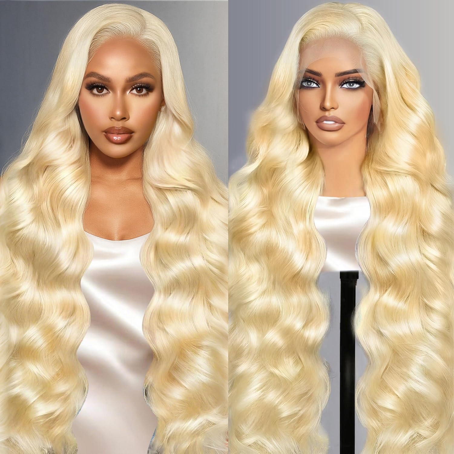 13x4 Lace Front Wig Human Hair - огляд і ціна 613 Blonde Body Wave Lace Front Wig