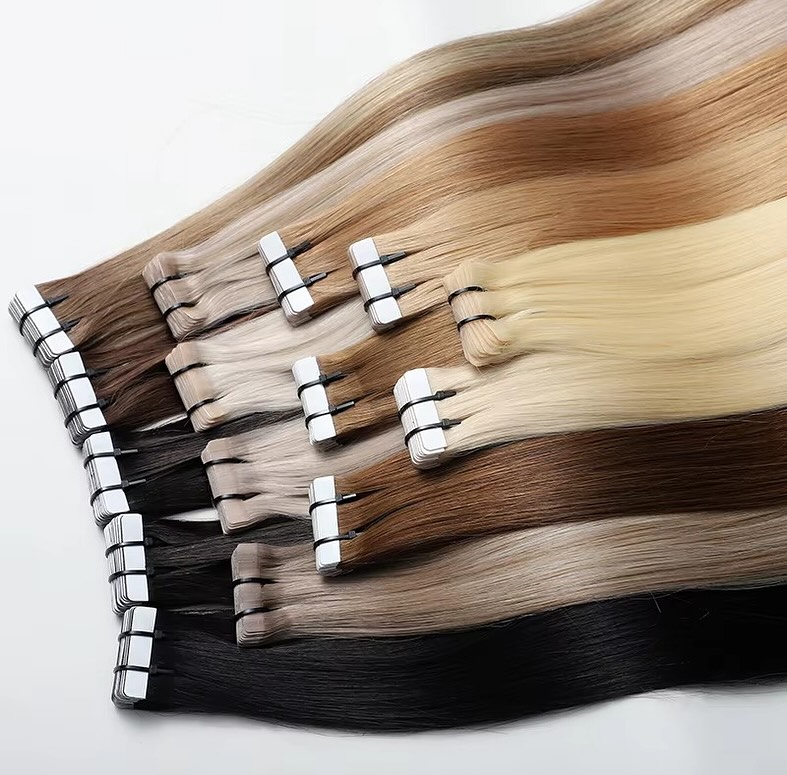 Tape Ins Human Hair Extensions - огляд і ціна Invisible Tape In Extensions Real Hair
