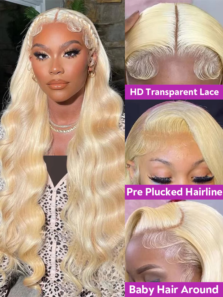 220% Density 613 Honey Blonde  - огляд і ціна 613 Blonde Body Wave Lace Front Wig