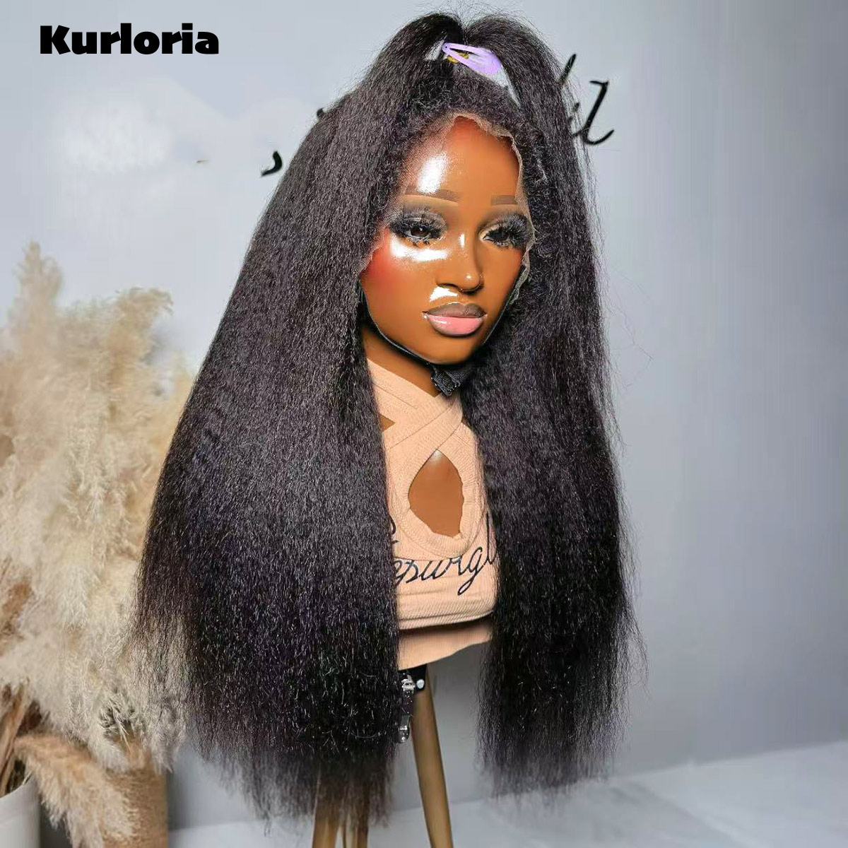 Natural Black 400 Density Kink - огляд і ціна Glueless Wear And Go Human Hair Wig